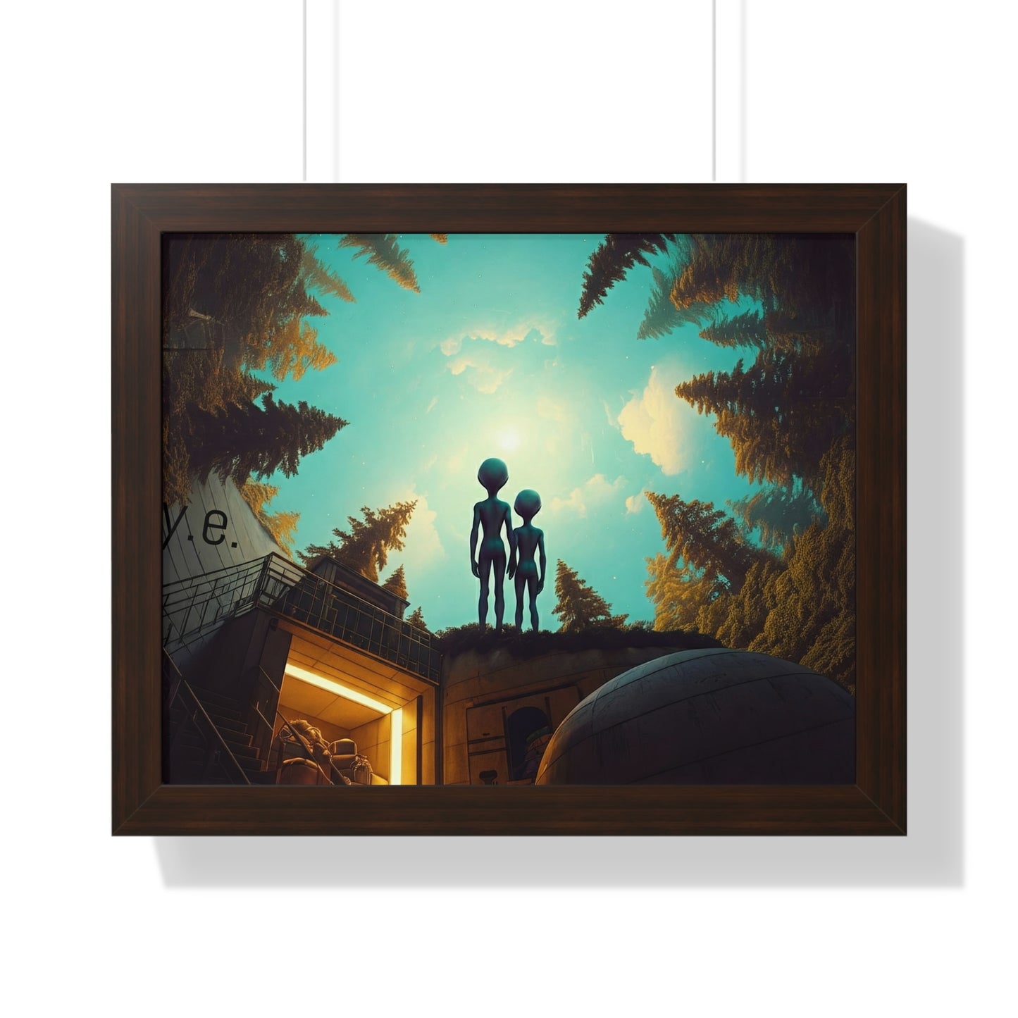 Changing Romance in Eternity Framed Horizontal Poster
