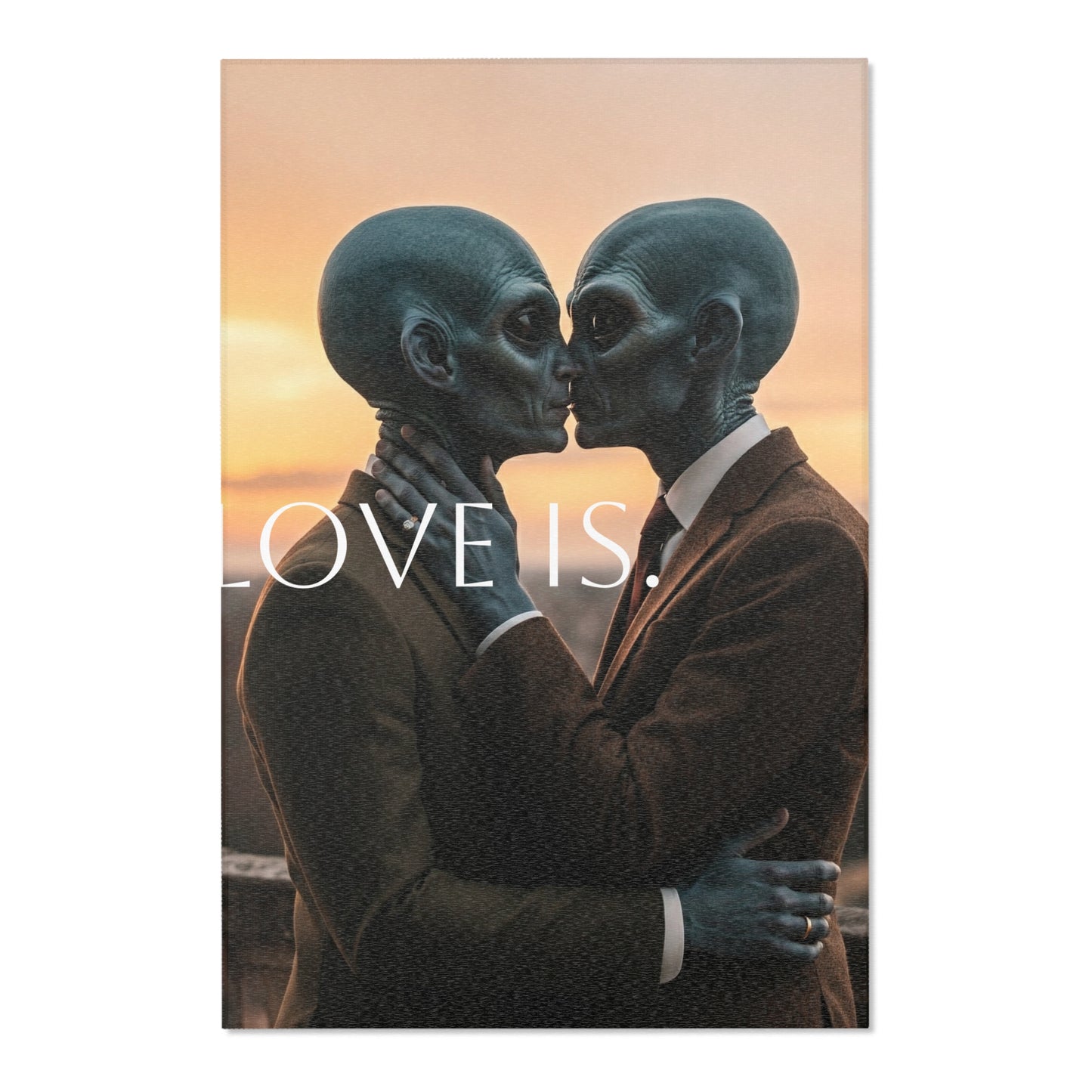 Love is Alien Area Rugs