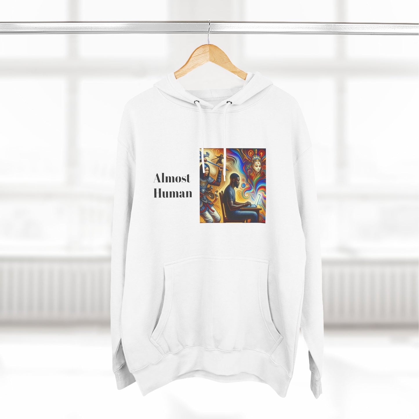 Almost Human Three-Panel Fleece Hoodie