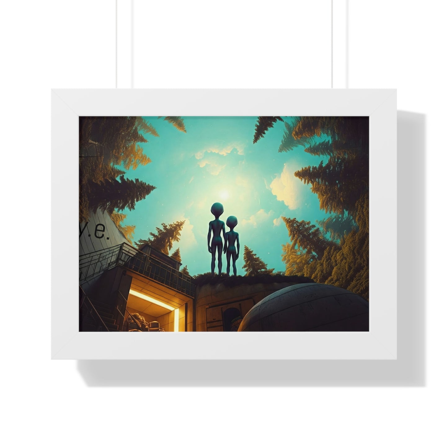 Changing Romance in Eternity Framed Horizontal Poster