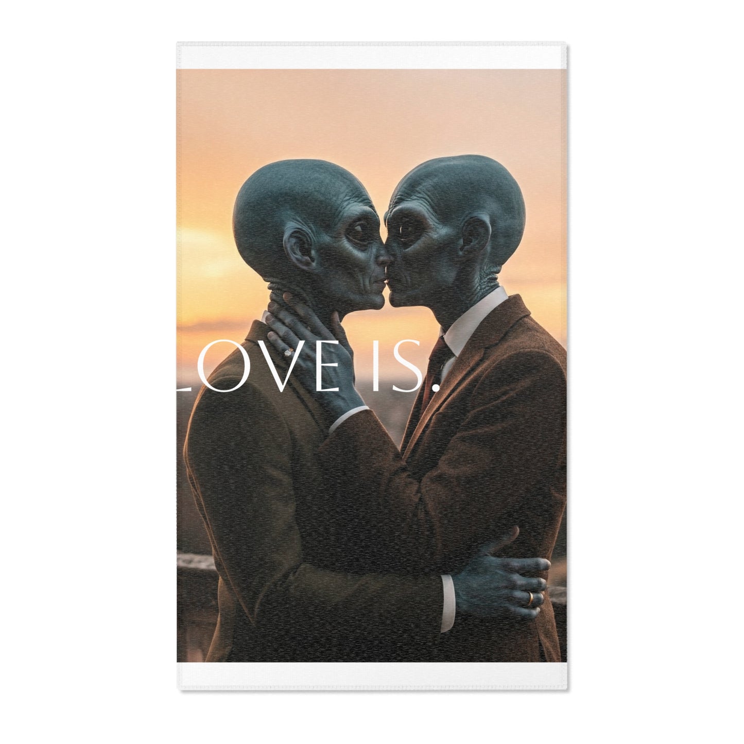 Love is Alien Area Rugs