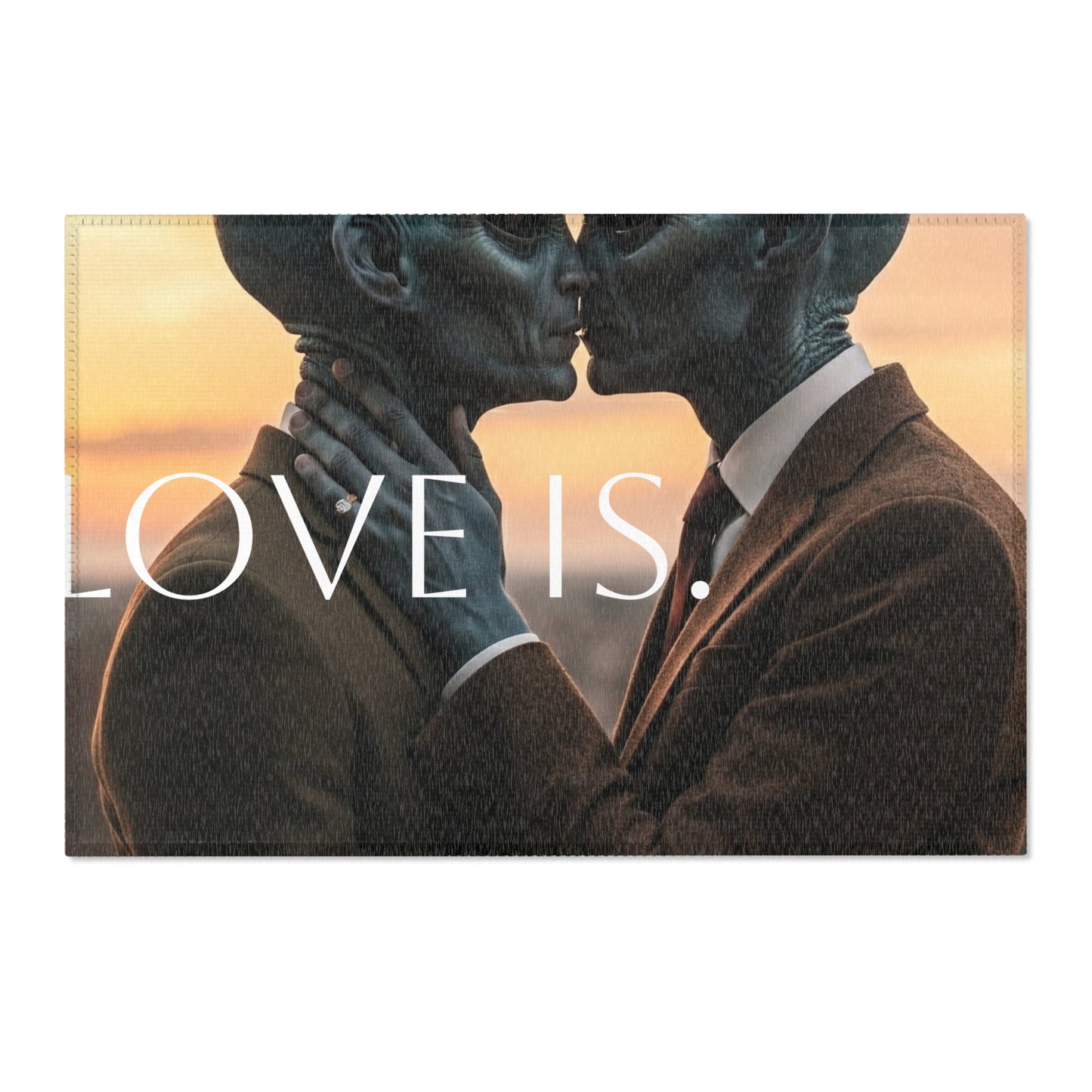 Love is Alien Area Rugs