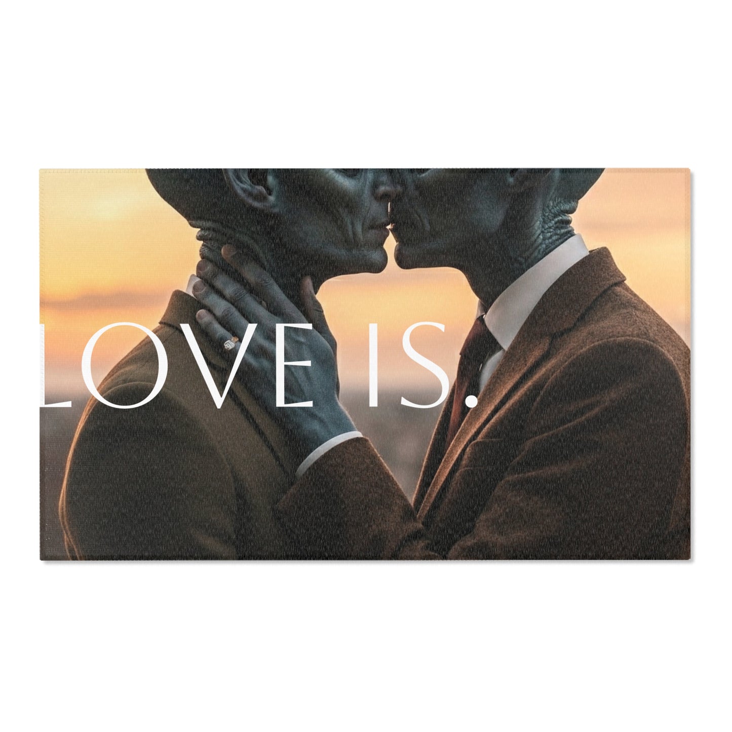 Love is Alien Area Rugs