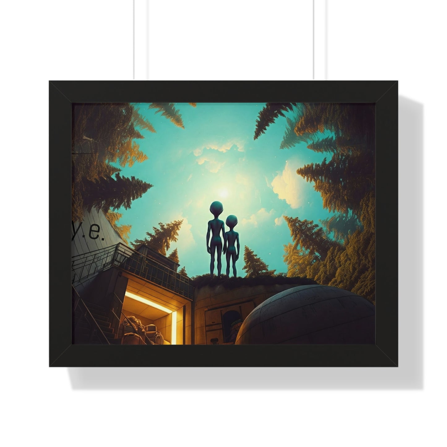 Changing Romance in Eternity Framed Horizontal Poster