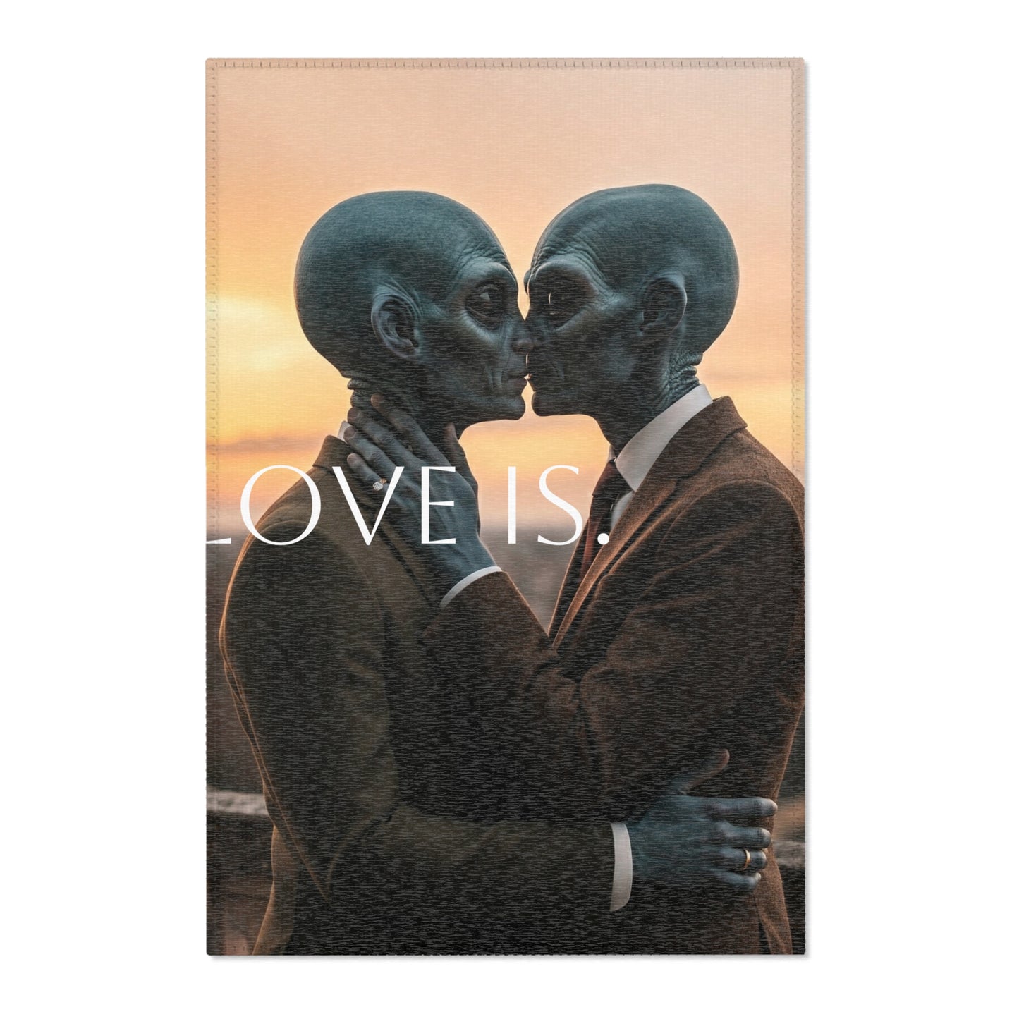 Love is Alien Area Rugs
