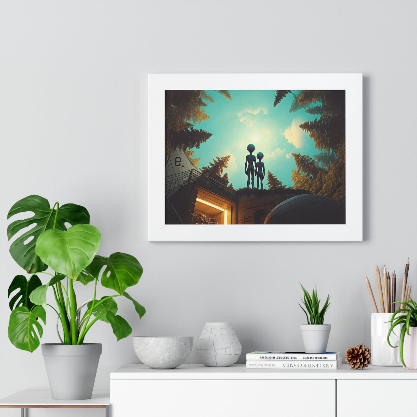 Changing Romance in Eternity Framed Horizontal Poster