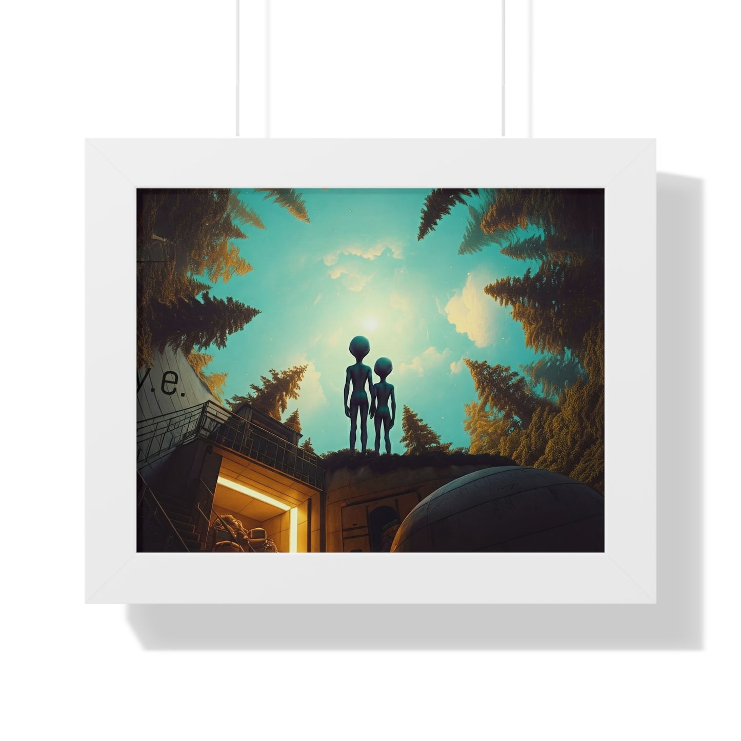 Changing Romance in Eternity Framed Horizontal Poster