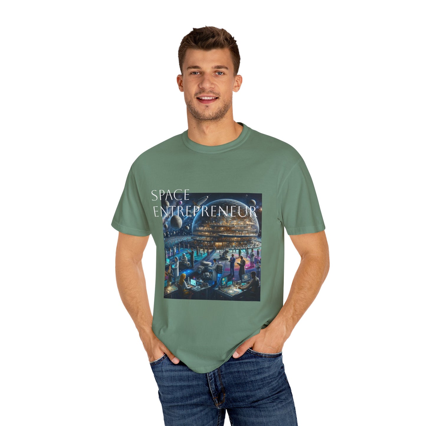 Space Entrepreneur Unisex Garment-Dyed T-shirt