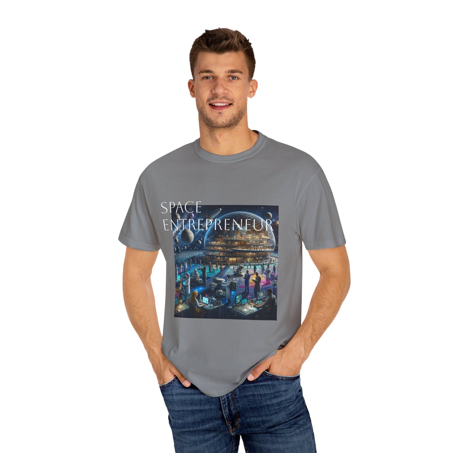 Space Entrepreneur Unisex Garment-Dyed T-shirt