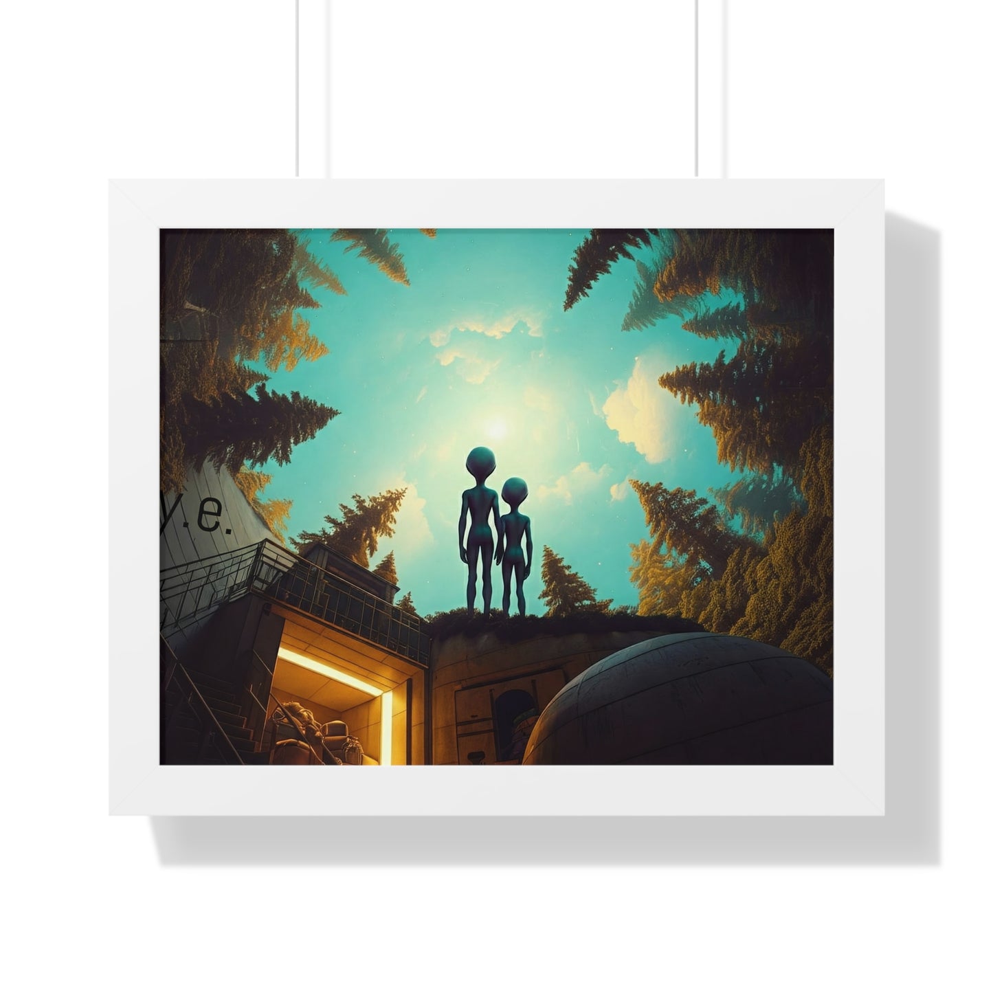 Changing Romance in Eternity Framed Horizontal Poster