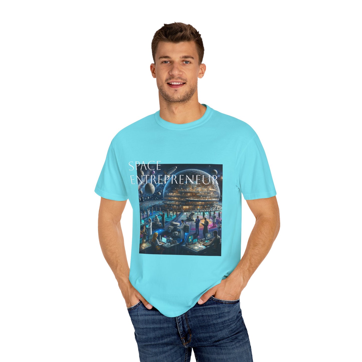 Space Entrepreneur Unisex Garment-Dyed T-shirt