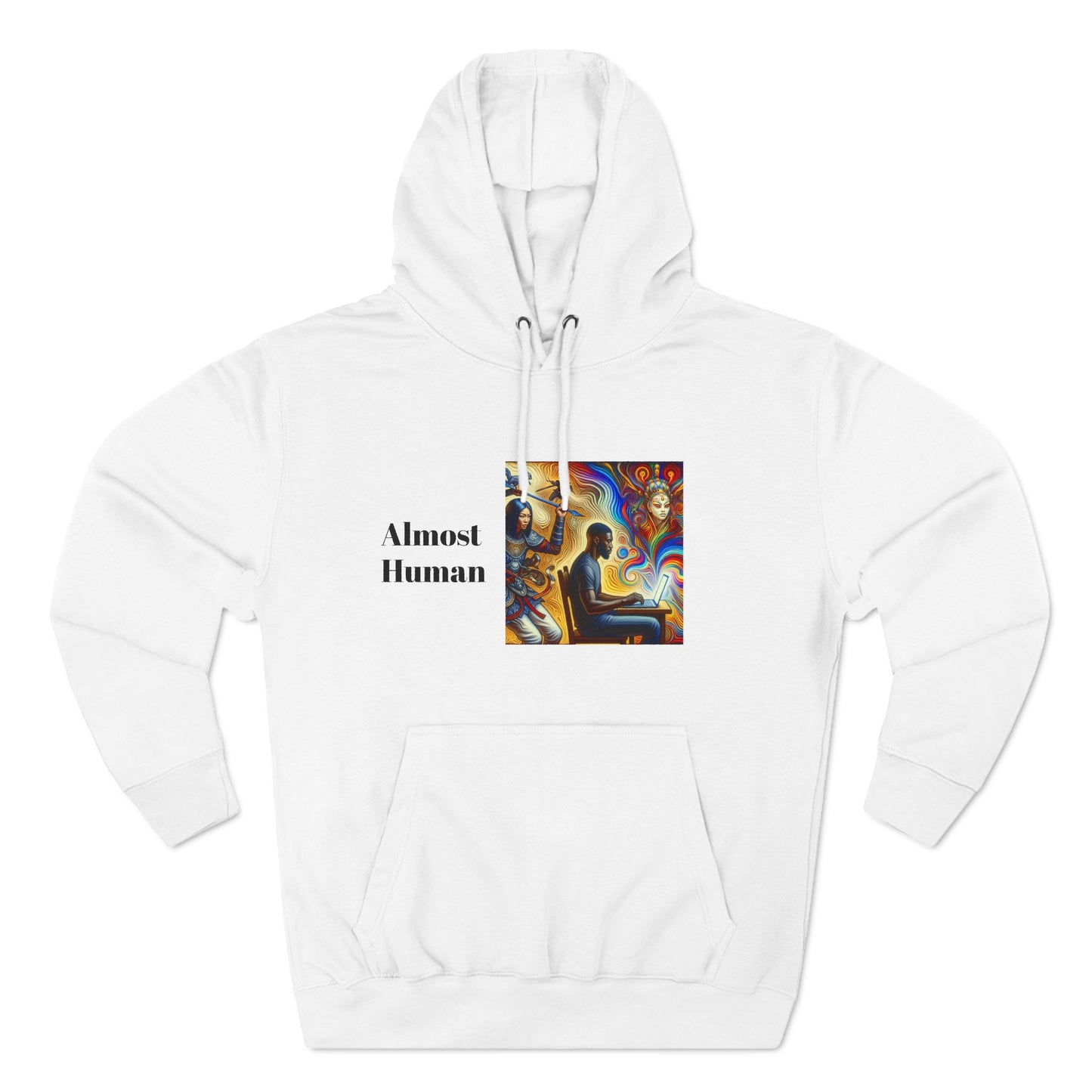 Almost Human Three-Panel Fleece Hoodie
