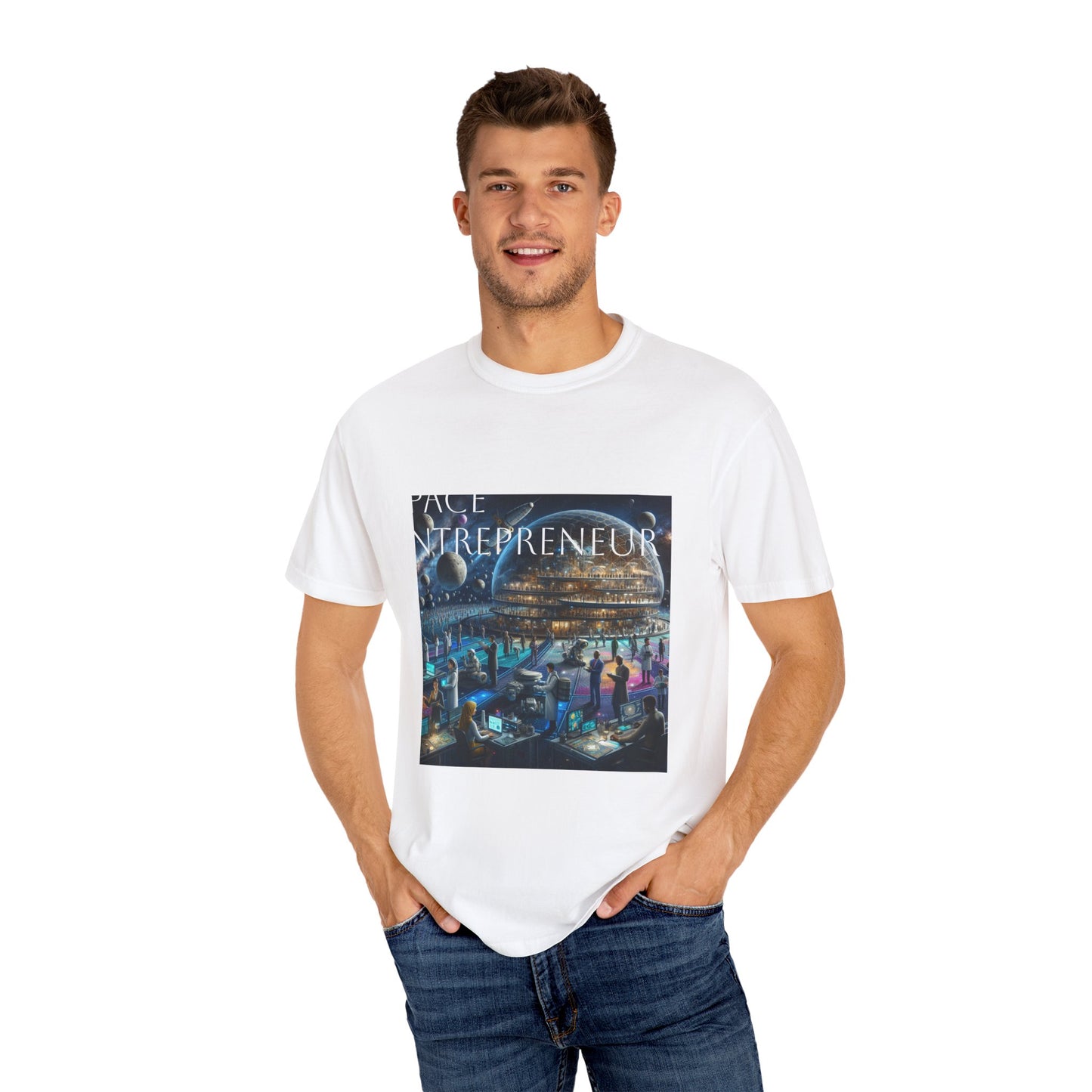 Space Entrepreneur Unisex Garment-Dyed T-shirt