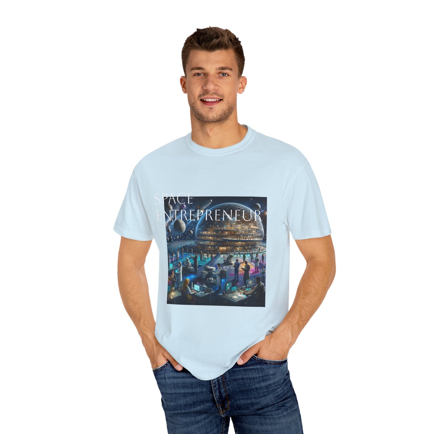 Space Entrepreneur Unisex Garment-Dyed T-shirt