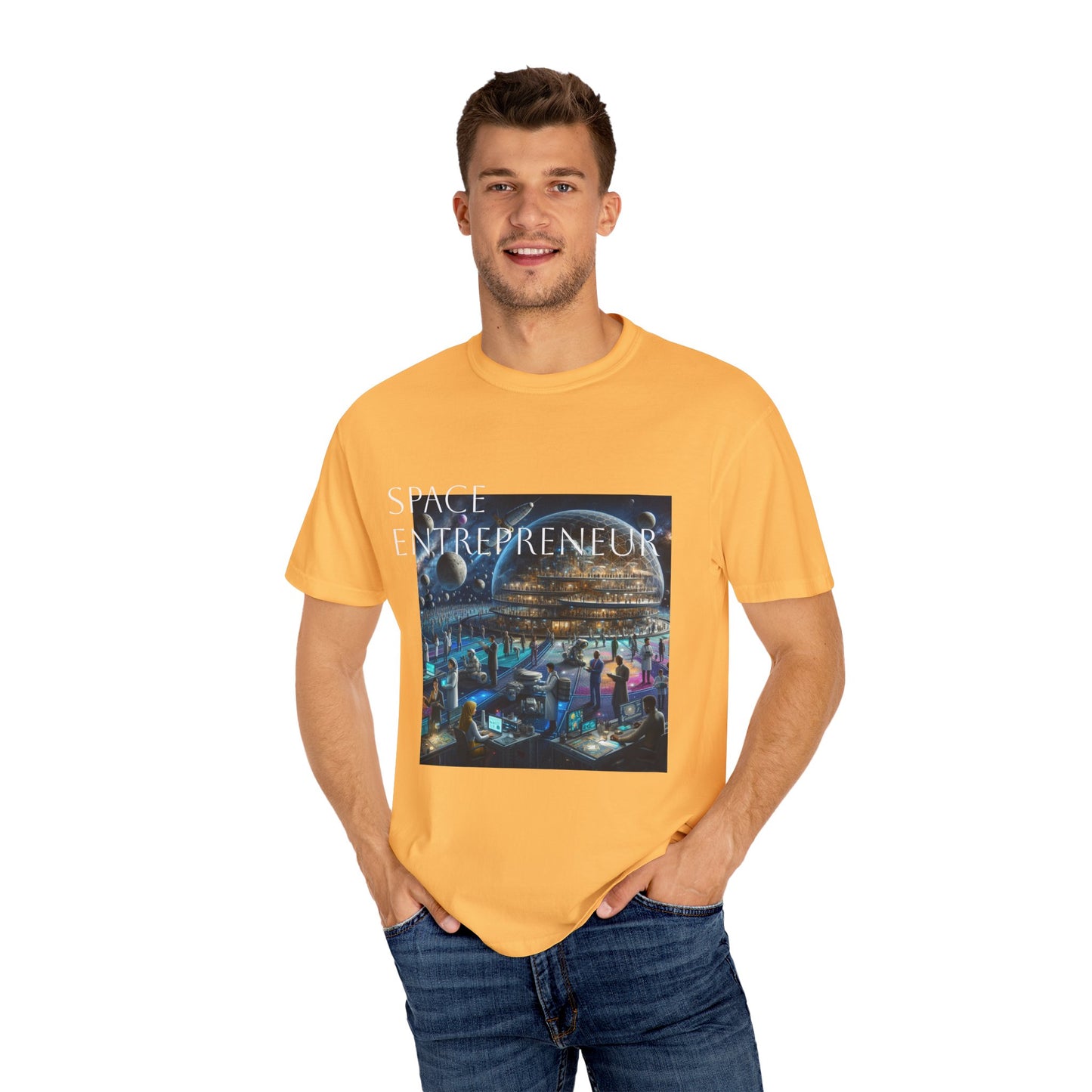 Space Entrepreneur Unisex Garment-Dyed T-shirt