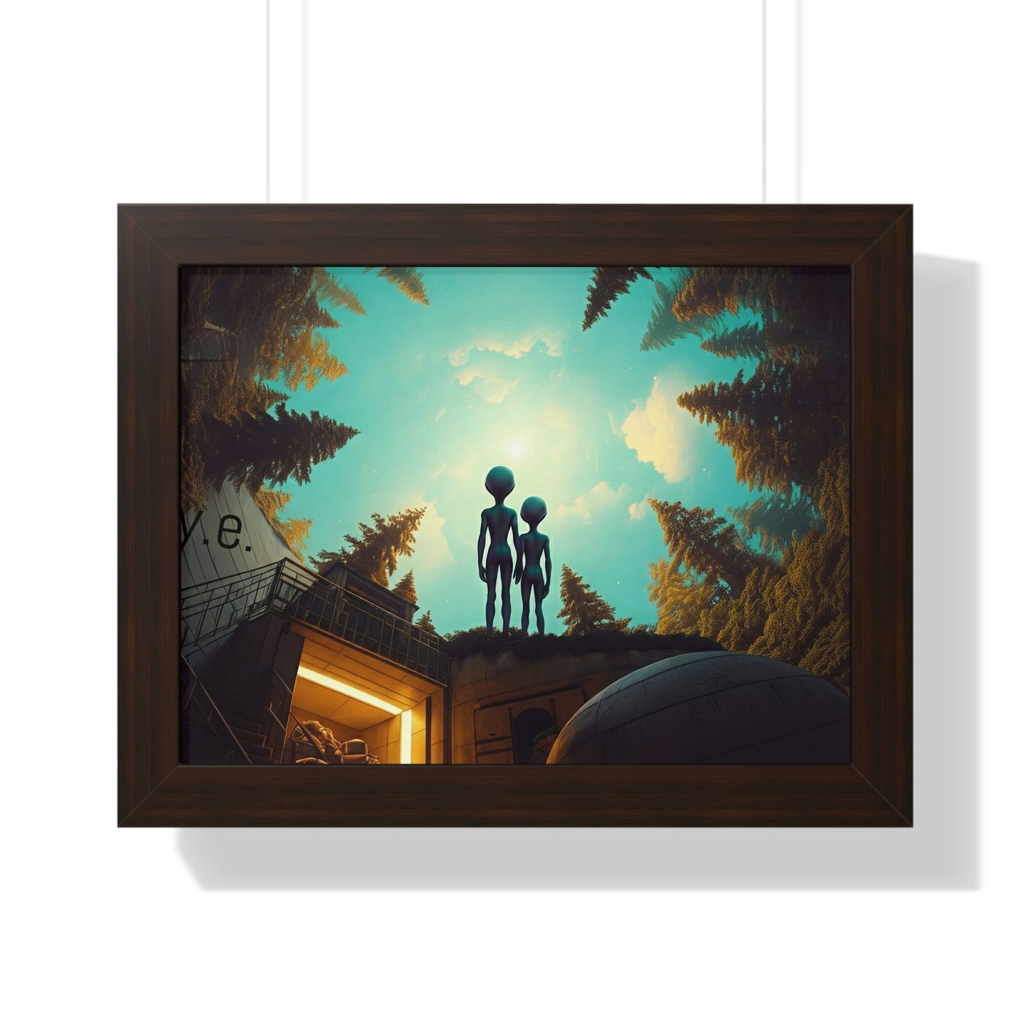 Changing Romance in Eternity Framed Horizontal Poster