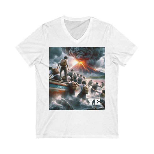 End Times Unisex Jersey Short Sleeve V-Neck Tee