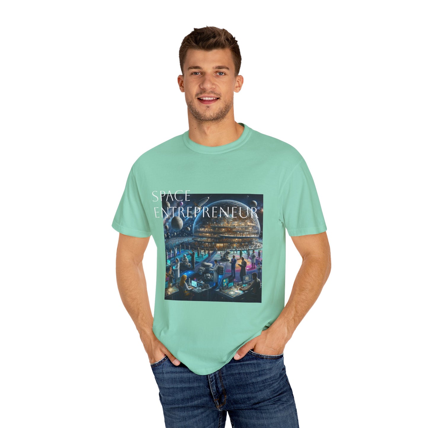 Space Entrepreneur Unisex Garment-Dyed T-shirt